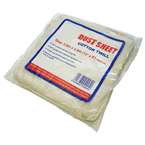 Dust Sheet Cotton Twill 3.6m x 2.7m