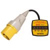 Check Plug Socket Tester 110V Industrial 16A Yellow