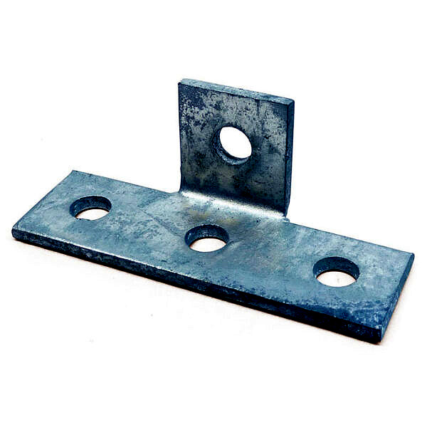Channel Bracket Angled 90 Degree Hot Dip Galvanised Steel 3+1 Hole P1033 (W) 51mm x (D) 138mm