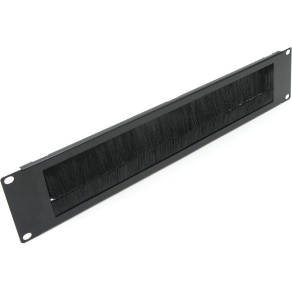 Brush Strip "Letterbox" 2U 19" Black