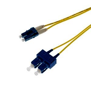 Fibre Patch Lead Duplex SM LC/UPC-SC/UPC OS2 LSZH 7m