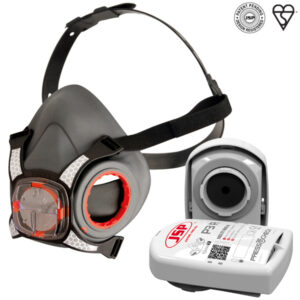 JSP Force 8 Mask Respirator With Press-to-check Filters P3