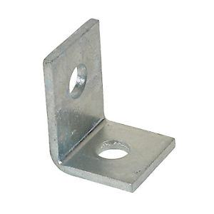 Channel Bracket Angled 90 Degree Stainless Steel 1+1 Hole P1068SS (W) 41mm x (D) 57mm