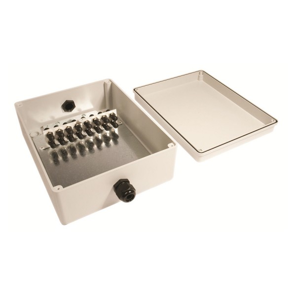 Fibre Optic Breakout Box IP56 12 Way SM ST Simplex