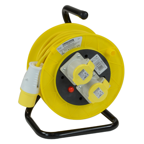 Extension Reel 2Gang with 2x USB Charging Points 13A - 25m