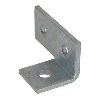 Channel Bracket Angled 90 Degree Hot Dip Galvanised Steel 2+1 Hole P1037 (W) 48mm x (D) 98mm