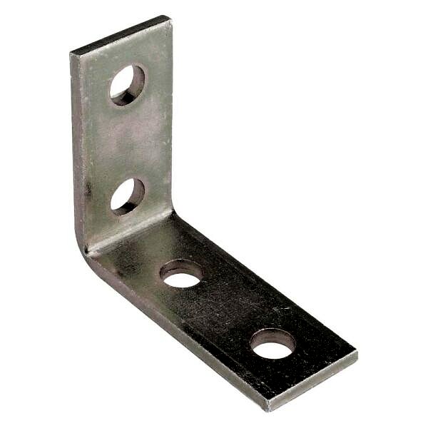 Channel Bracket Angled 90 Degree Hot Dip Galvanised Steel 2+2 Hole P1325 (W) 89mm x (D) 104mm