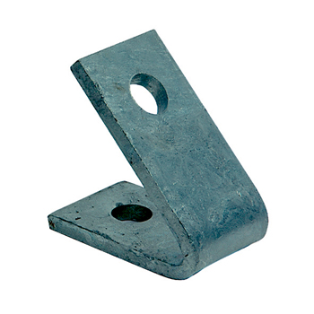 Channel Bracket Angled 45 Degree Hot Dip Galvanised Steel 1+1 Hole P1186 (W) 70mm x (D) 70mm