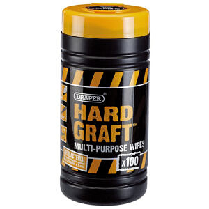 Draper 'Hard Graft' Multi-Purpose Wipes (tub 100)