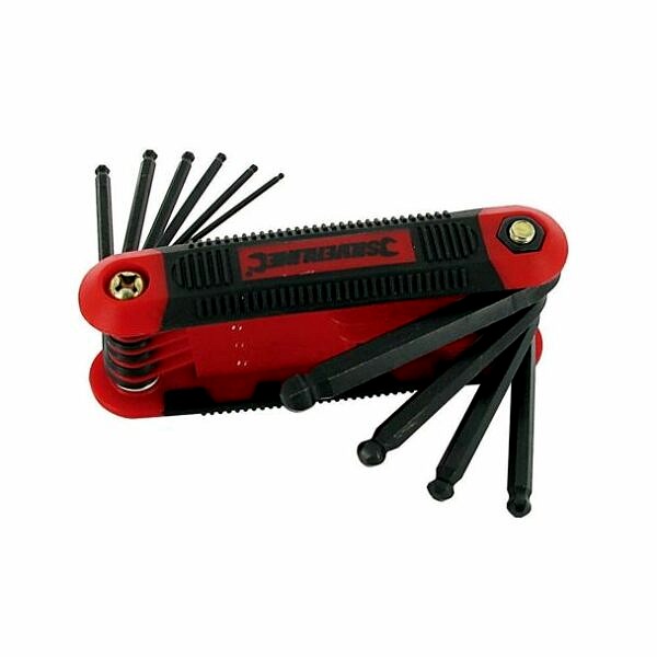 8-Piece Folding Hex Key Set Metric 1.5-8mm