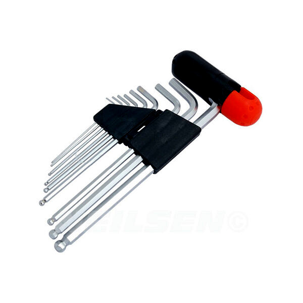 Hex Key Set 9pc Extra Long Ball End
