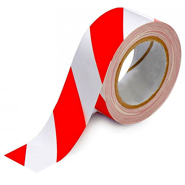Hazard Tape Red/White 50mm x 33m