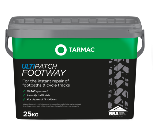 Ultipatch Footway 6mm Instant Pothole Repair - 25kg tub