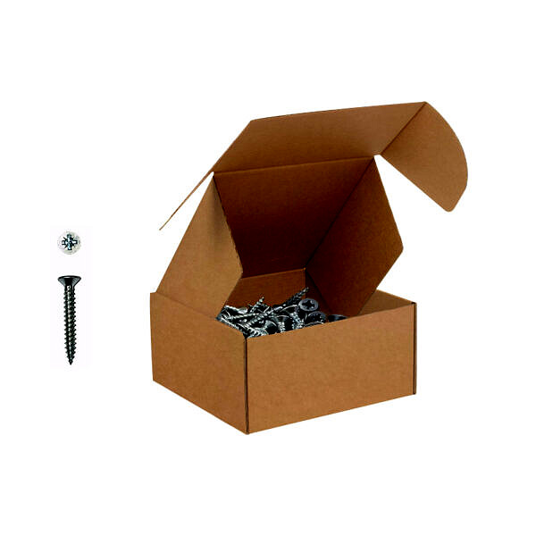 Wood Screw Twin Thread Pozi No.8 x 1/2" (box 200)