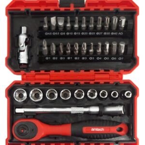 35 Piece ¼" Drive Metric Socket Set